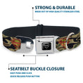 Load image into Gallery viewer, Superman Black Silver Seatbelt Buckle Collar - Superman Shield Camo Olive