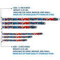 Load image into Gallery viewer, Superman Full Color Blue Seatbelt Buckle Collar - Superman Action Poses/Stars & Stripes
