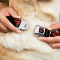 Load image into Gallery viewer, Superboy Shield Black/Red Seatbelt Buckle Collar - Superboy Shield Black/Red