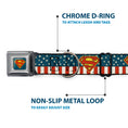 Load image into Gallery viewer, Superman Shield Full Color Americana Blue Seatbelt Buckle Collar - Superman Shield Americana Red/White/Blue/Yellow