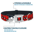 Load image into Gallery viewer, MARVEL UNIVERSE Spider-Man Full Color Seatbelt Buckle Collar - Spider-Man Stacked