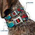 Load image into Gallery viewer, MARVEL UNIVERSE Spider-Man Full Color Seatbelt Buckle Collar - Spider-Man Comic Strip