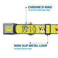 Load image into Gallery viewer, SpongeBob Face CLOSE-UP Full Color Seatbelt Buckle Collar - SpongeBob Expressions Yellow