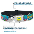 Load image into Gallery viewer, Sponge Bob Face CLOSE-UP Full Color Seatbelt Buckle Collar - SpongeBob and Friends/Logo
