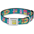 Load image into Gallery viewer, Sponge Bob Face CLOSE-UP Full Color Seatbelt Buckle Collar - Patrick, SpongeBob & Gary NOT NORMAL Aqua
