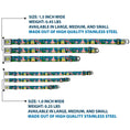 Load image into Gallery viewer, Pixelated SpongeBob Nerd Pose Full Color Blue Seatbelt Buckle Collar - SpongeBob & Friends 8-Bit Scene