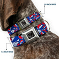 Load image into Gallery viewer, Steal Your Face Seatbelt Buckle Collar - Steal Your Face Stacked Red/White/Blue