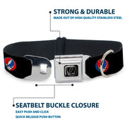 Steal Your Face Seatbelt Buckle Collar - Steal Your Face Repeat Black/Color