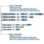 Star Wars R2-D2 Head Full Color White/Black/Blue/Gray/Red Seatbelt Buckle Collar - Star Wars R2-D2 Bounding Parts4 White/Black/Blue/Gray/Red