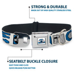 Star Wars R2-D2 Head Full Color White/Black/Blue/Gray/Red Seatbelt Buckle Collar - Star Wars R2-D2 Bounding Parts4 White/Black/Blue/Gray/Red