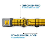 C3-PO Face Full Color Yellows/Black Seatbelt Buckle Collar - Star Wars C3-PO Wires Bounding2 Yellows/Black/Multi Color