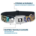 Load image into Gallery viewer, Star Wars Boba Fett Helmet Logo Full Color Black/White Seatbelt Buckle Collar - Boba Fett BOBA LIVES Graffiti Stacked Multi Color
