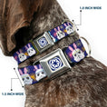 Load image into Gallery viewer, Star Wars Galactic Empire Icon Full Color Purple/White Seatbelt Buckle Collar - Star Wars Holiday Stormtrooper Easter Bunny Ears Purple