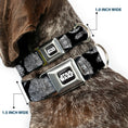 Load image into Gallery viewer, STAR WARS Logo Full Color Black/White Seatbelt Buckle Collar - Star Wars Ships and Vehicles Black/Grays
