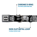 Load image into Gallery viewer, STAR WARS Logo Full Color Black/White Seatbelt Buckle Collar - Star Wars Ships and Vehicles Black/Grays
