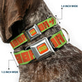 Load image into Gallery viewer, STAR WARS Logo Full Color Orange/Green Seatbelt Buckle Collar - Star Wars JABBA THE HUTT Text and Characters Green/Orange