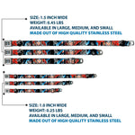 MARVEL AVENGERS Thor's Hammer Full Color Seatbelt Buckle Collar - THOR Poses/Hammer