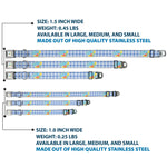 THE WIZARD OF OZ Logo Full Color White Seatbelt Buckle Collar - THE WIZARD OF OZ Logo Gingham Checker Blues