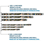 Wonder Woman Black Silver Seatbelt Buckle Collar - Wonder Woman/Stars Black/White