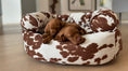 Load image into Gallery viewer, Bowsers Double Donut Calming Dog Bed in durango