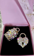 Load image into Gallery viewer, Silver Swarovski Crystal Love Charm Set by Allysa Payne Beverly Hills