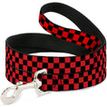 Load image into Gallery viewer, Dog Leash - Checker Black/Red