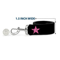 Load image into Gallery viewer, Dog Leash - Star Black/Pink