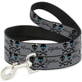 Load image into Gallery viewer, Dog Leash - 2gether 4ever Skulls