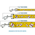 Load image into Gallery viewer, Buckle-Down Dog Leash - 40 Oz. Beer Bottles Yellow