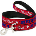 Load image into Gallery viewer, Dog Leash - 'MERICA FUCK YEAH!/Star Red/Blue/White