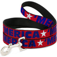 Load image into Gallery viewer, Dog Leash - 'MERICA/Star Red/Blue/White