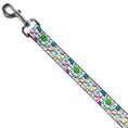 Load image into Gallery viewer, Dog Leash - 90s Nineties Grid Pattern Vibrant Gray/Multi Color