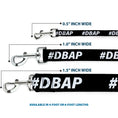 Load image into Gallery viewer, Dog Leash - #DBAP Hash Tag Text Black/White