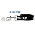Load image into Gallery viewer, Dog Leash - #DBAP Hash Tag Text Black/White