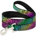 Load image into Gallery viewer, Dog Leash - Animal Skins Rainbow/Black