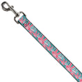 Load image into Gallery viewer, Dog Leash - Angry Bunnies Turquoise/Pinks