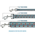 Load image into Gallery viewer, Dog Leash - Anchors w/Stripes White/Blue/Red