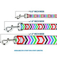 Load image into Gallery viewer, Dog Leash - Arrows White/Multi Color