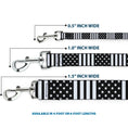 Load image into Gallery viewer, Dog Leash - American Flag CLOSE-UP Black/White