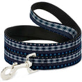Load image into Gallery viewer, Dog Leash - Aztec4 Blues/White/Gray