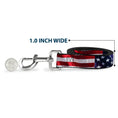Load image into Gallery viewer, Dog Leash - American Flag Vivid CLOSE-UP