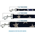 Load image into Gallery viewer, Dog Leash - American Flag Vivid Stars CLOSE-UP Blue/White