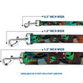 Load image into Gallery viewer, Dog Leash - Aliens & UFO's Galaxy/Green/Black/White