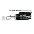 Load image into Gallery viewer, Dog Leash - Americana One Hundred Dollar Bill Elements Black/Gray