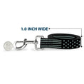 Load image into Gallery viewer, Dog Leash - Americana Stars & Stripes2 Weathered Black/Gray