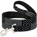 Load image into Gallery viewer, Dog Leash - Americana Stars & Stripes2 Weathered Black/Gray