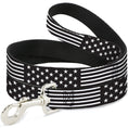 Load image into Gallery viewer, Dog Leash - Americana Stars & Stripes2 Black/White
