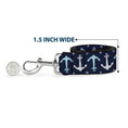 Load image into Gallery viewer, Dog Leash - Anchor2 Flip CLOSE-UP Navy/Baby Blue/White