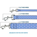 Load image into Gallery viewer, Dog Leash - Anchor2 Monogram Baby Blue/Baby Pink/White