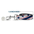 Load image into Gallery viewer, Dog Leash - Americana Diagonal Stars & Stripes White/Red/Blue